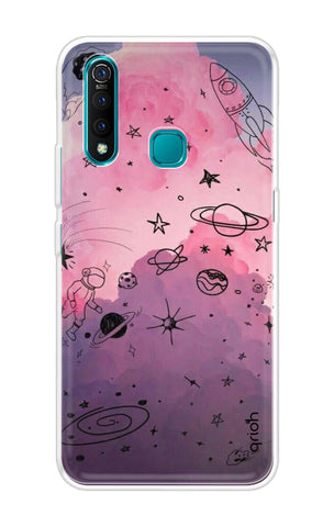 Space Doodles Art Soft Cover For Vivo Z1 Pro