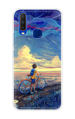 Riding Bicycle to Dreamland Soft Cover for Vivo Y12
