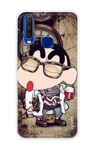 Nerdy Shinchan Soft Cover for Vivo Y12
