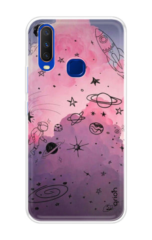 Space Doodles Art Soft Cover For Vivo Y12