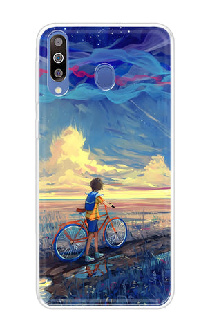 Riding Bicycle to Dreamland Soft Cover for Samsung Galaxy A60