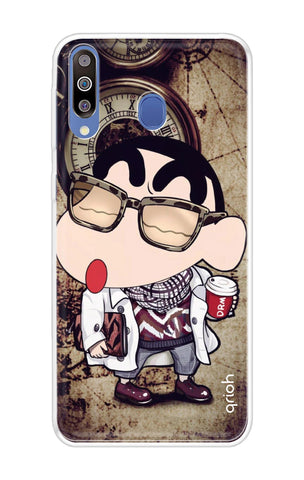 Nerdy Shinchan Soft Cover for Samsung Galaxy A60