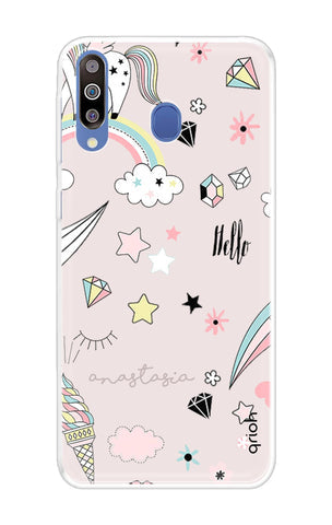 Unicorn Doodle Soft Cover For Samsung Galaxy A60