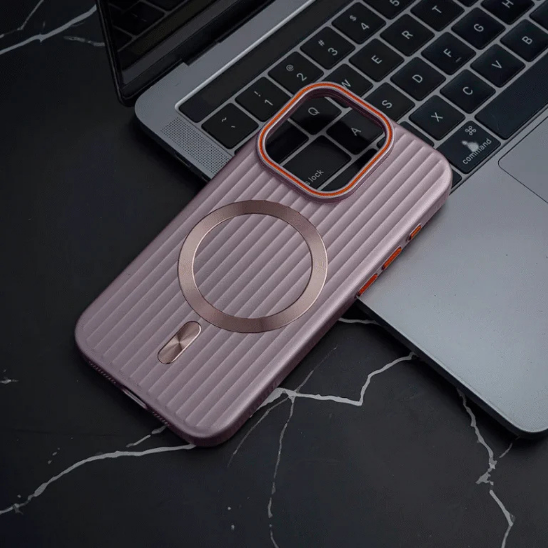 Striped Matte Magnetic Phone Case
