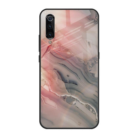 Pink And Grey Marble Glossy Case For Xiaomi Mi A3