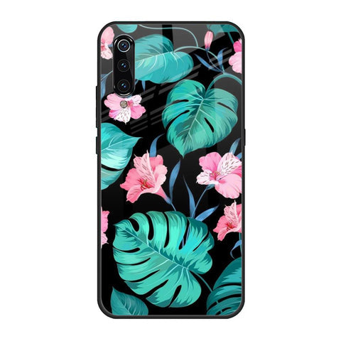 Tropical Leaves & Pink Flowers Glossy case for Xiaomi Mi A3