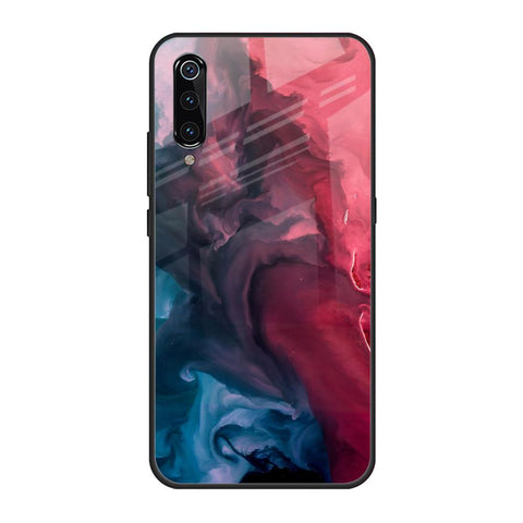 Blue & Red Smoke Glossy Case for Xiaomi Mi A3
