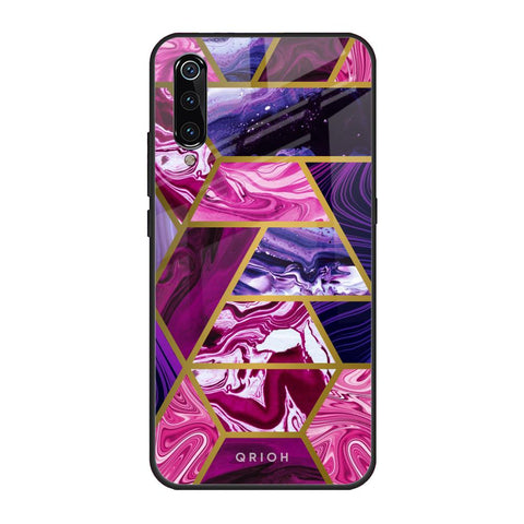Electroplated Geometric Marble Glossy Case for Xiaomi Mi A3