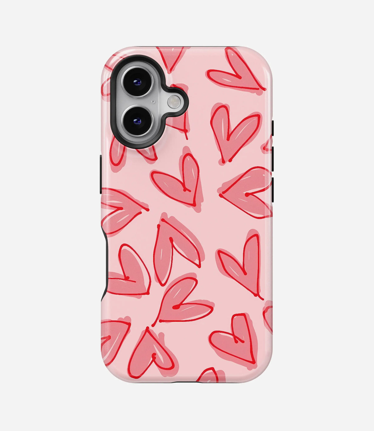 Love Scribbles Premium Tough Shining Phone Case (Double Layer) Available For All iPhone Models