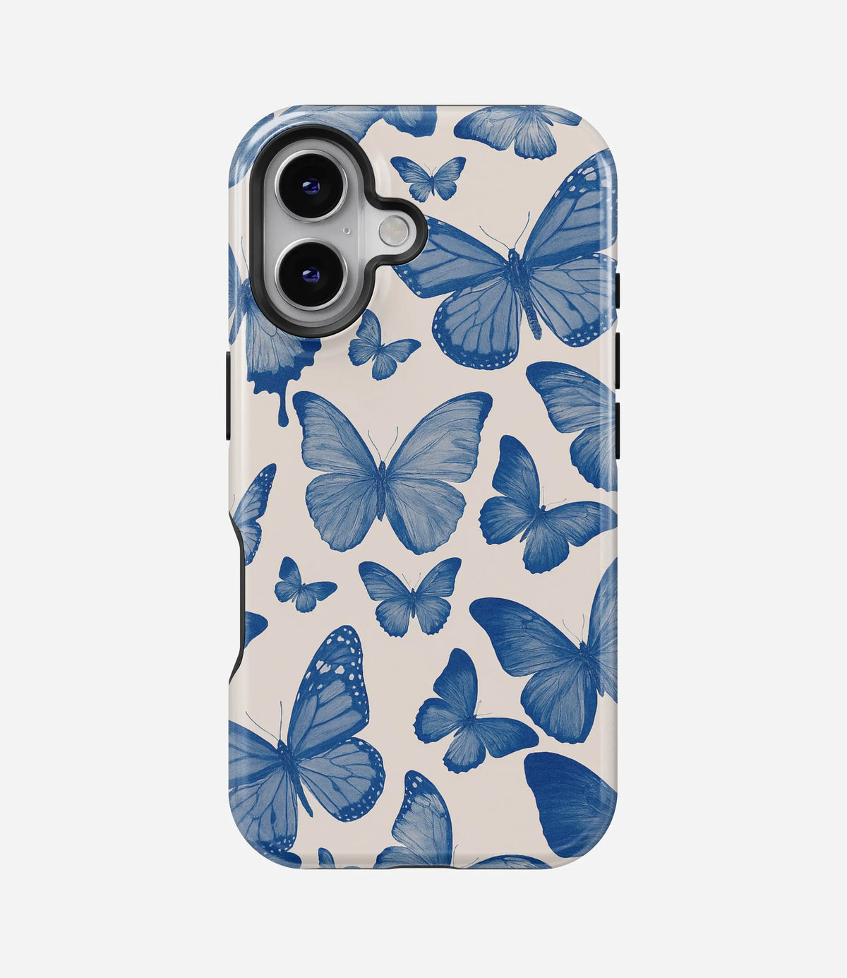 Indigo Flutter Premium Tough Shining Phone Case (Double Layer) Available For All iPhone Models