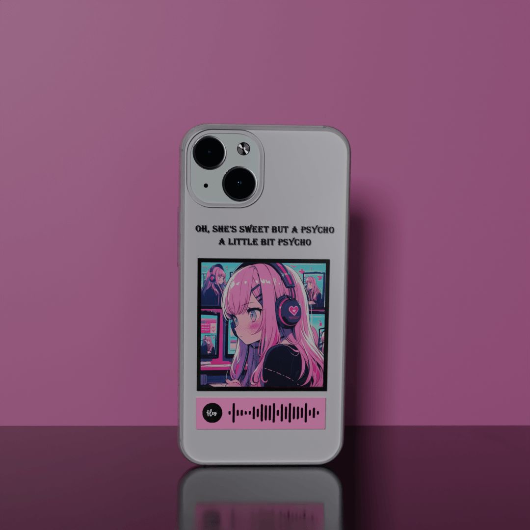 Sweet But Psycho - Soft Transparent Silicon Case Acrylic (Anti Yellow)