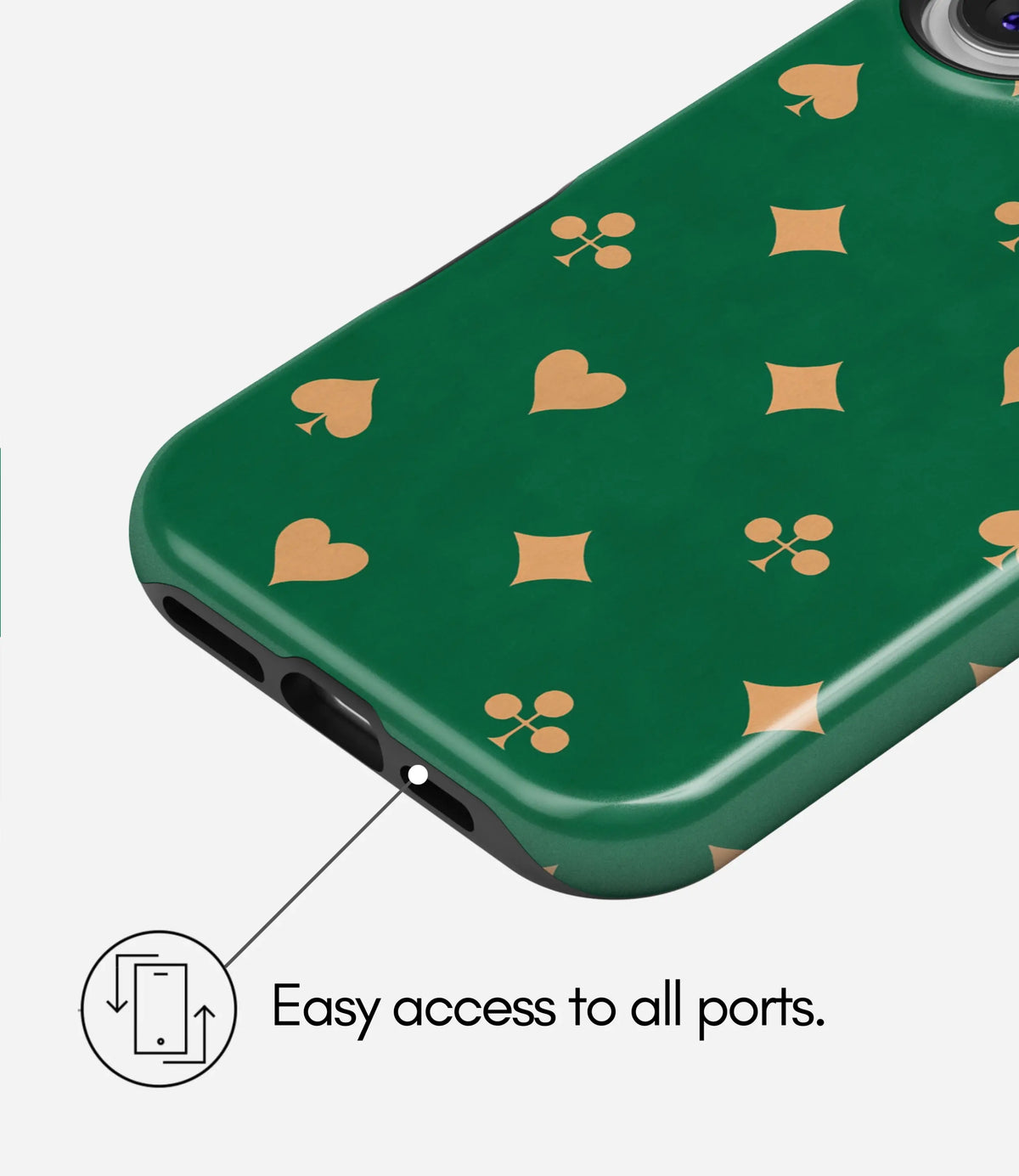 Lucky Suits Premium Tough Shining Phone Case (Double Layer) Available For All iPhone Models
