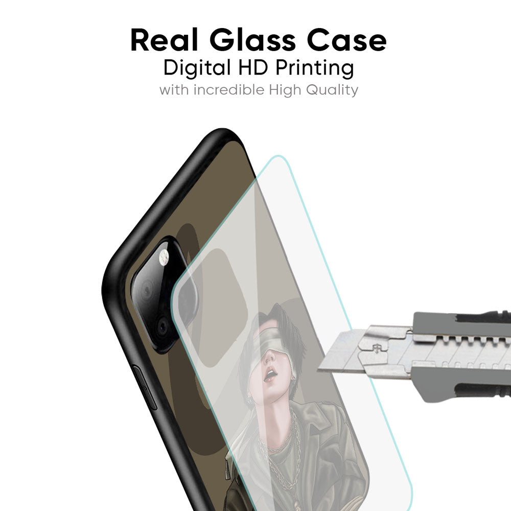 Blind Fold Glass Case for iPhone 17 Pro Max