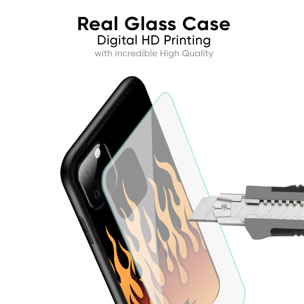 Fire Flame Glass Case for iPhone 17 Pro Max