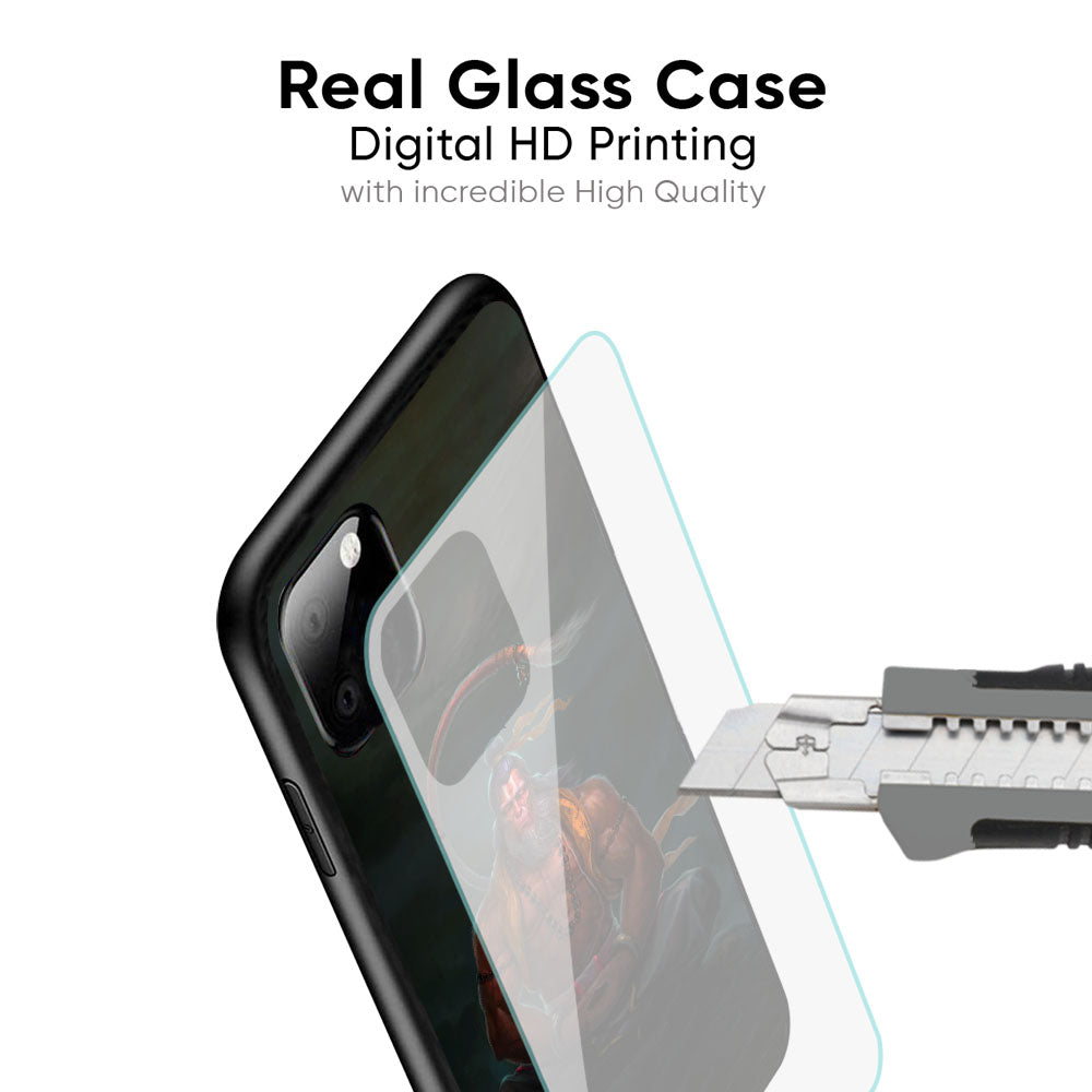 Lord Hanuman Animated Glass Case for iPhone 17 Pro Max