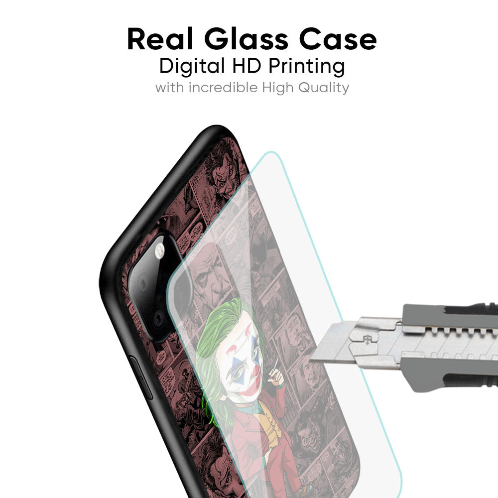 Joker Cartoon Glass Case for iPhone 17 Pro Max