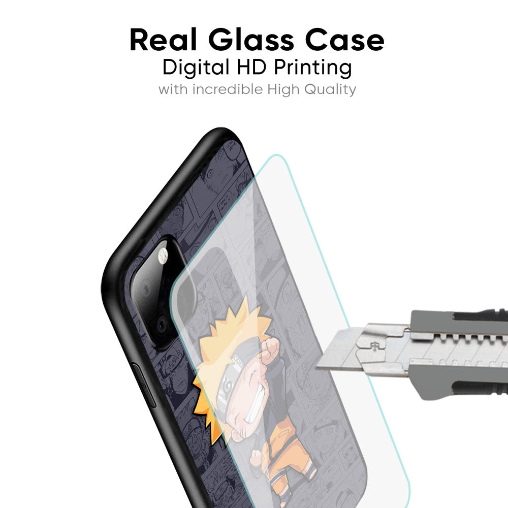 Orange Chubby Glass Case for iPhone 17 Pro Max