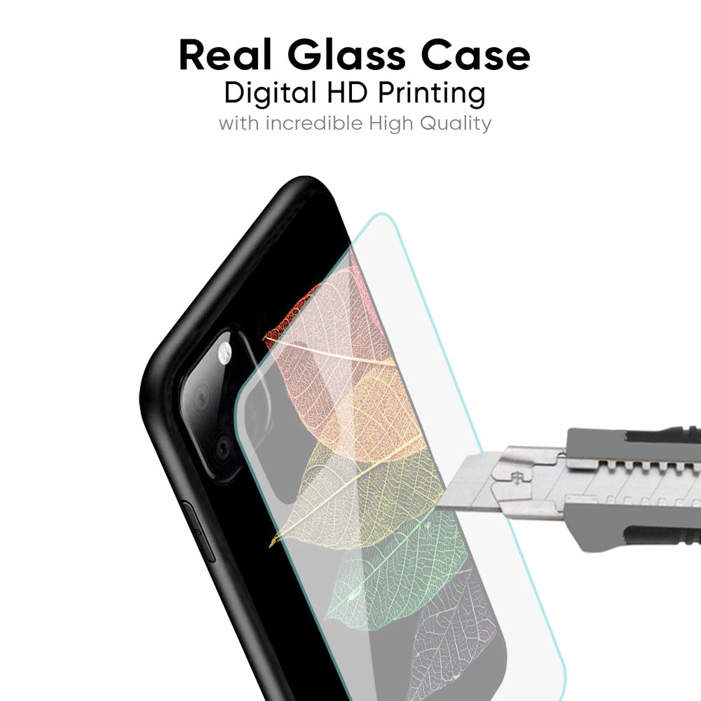 Colorful Leaves Glass Case for iPhone 17 Pro Max
