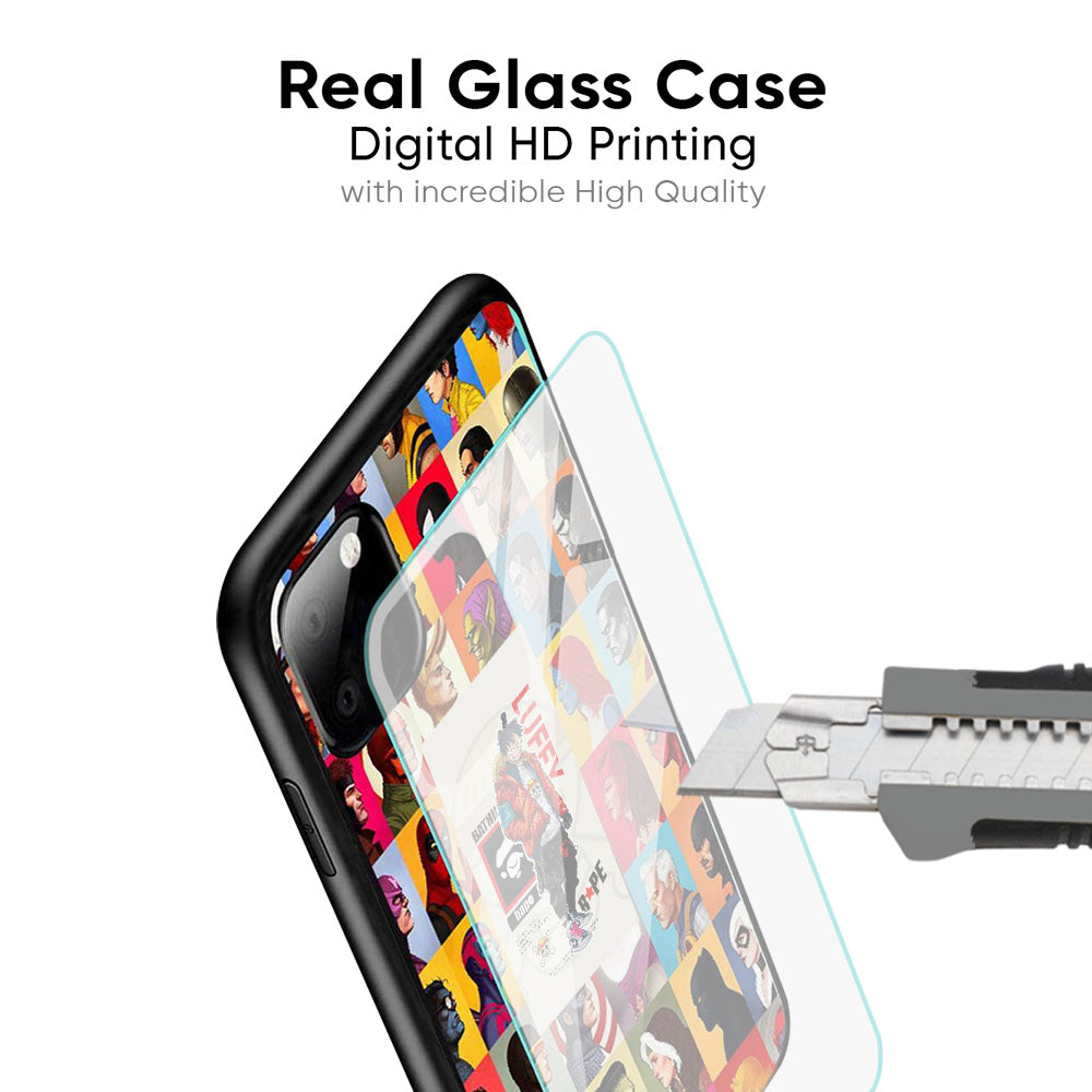 Bape Luffy Glass Case for iPhone 17 Pro Max