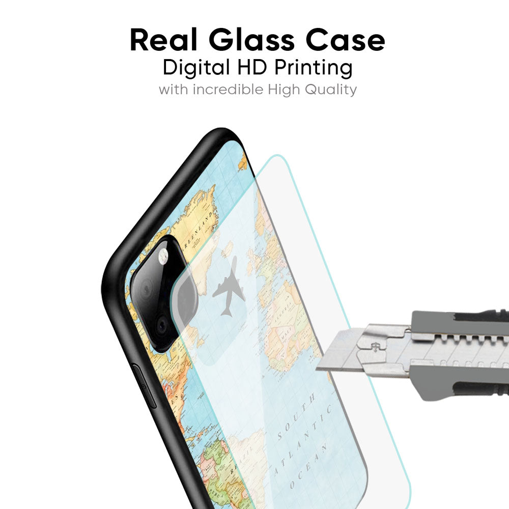 Travel Map Glass Case for iPhone 17 Pro Max