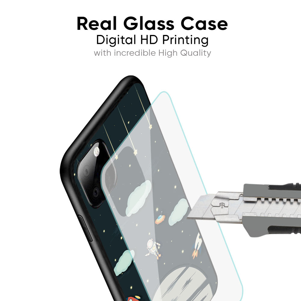 Astronaut Dream Glass Case For iPhone 17 Pro Max
