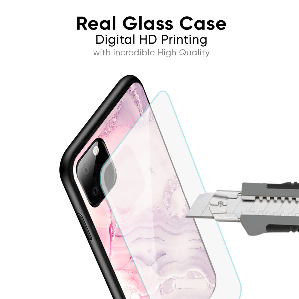 Diamond Pink Gradient Glass Case For iPhone 17 Pro Max