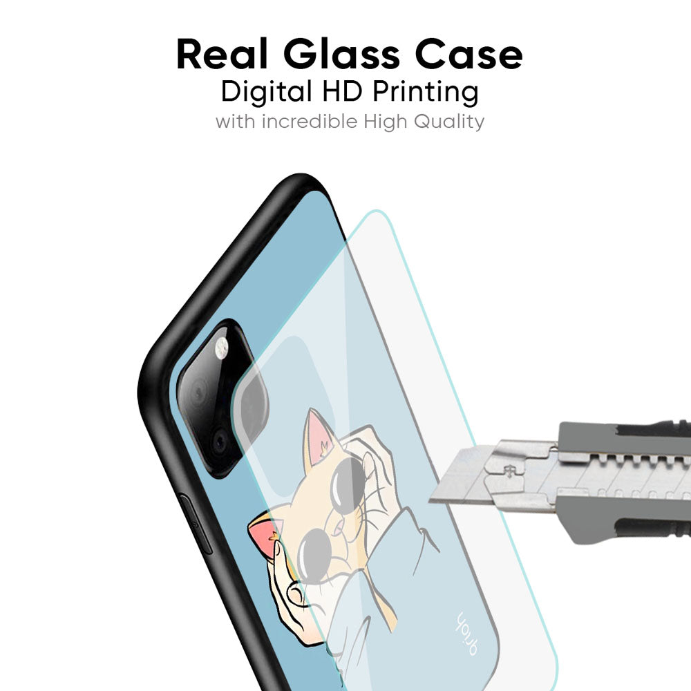 Adorable Cute Kitty Glass Case For iPhone 17 Pro Max