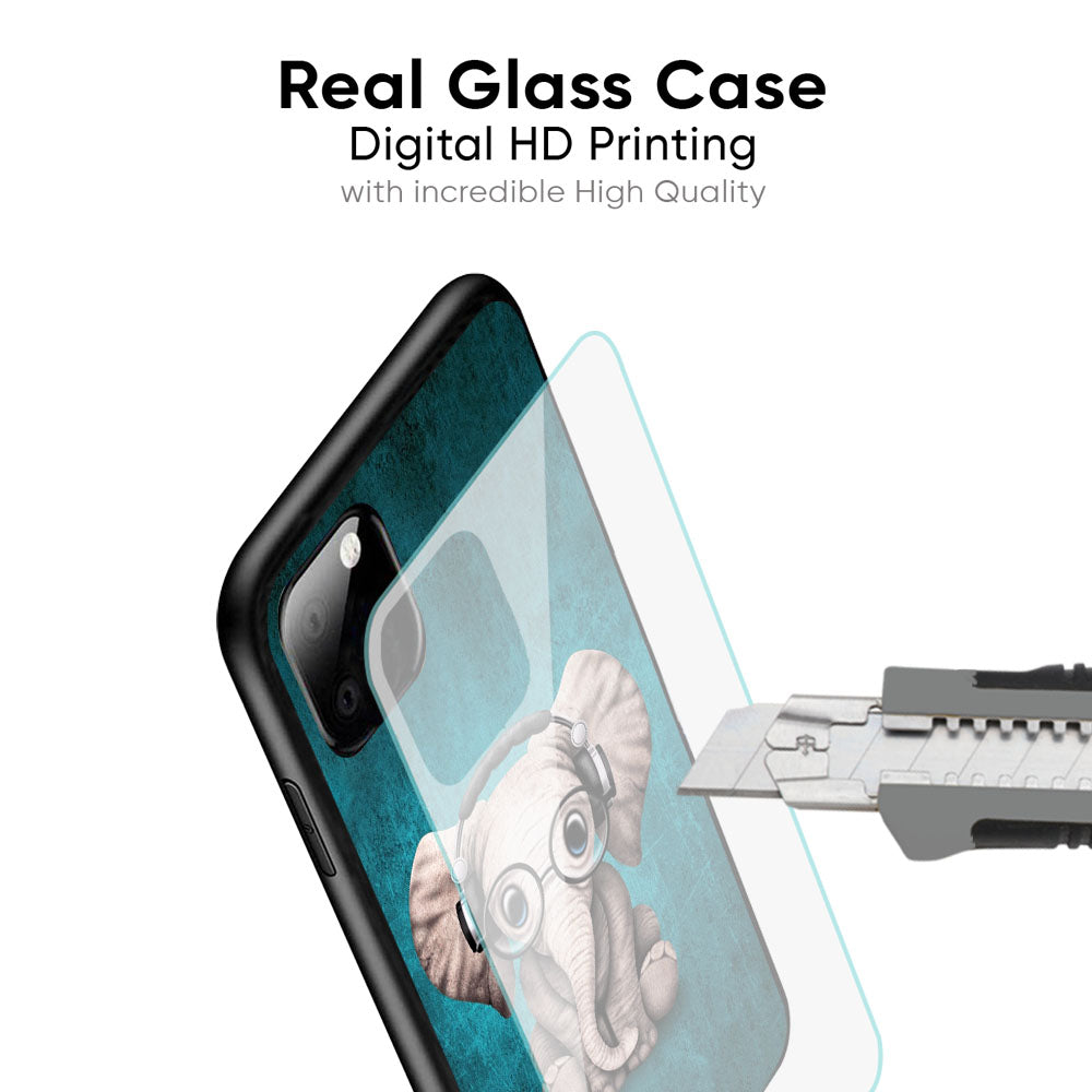 Adorable Baby Elephant Glass Case For iPhone 17 Pro Max
