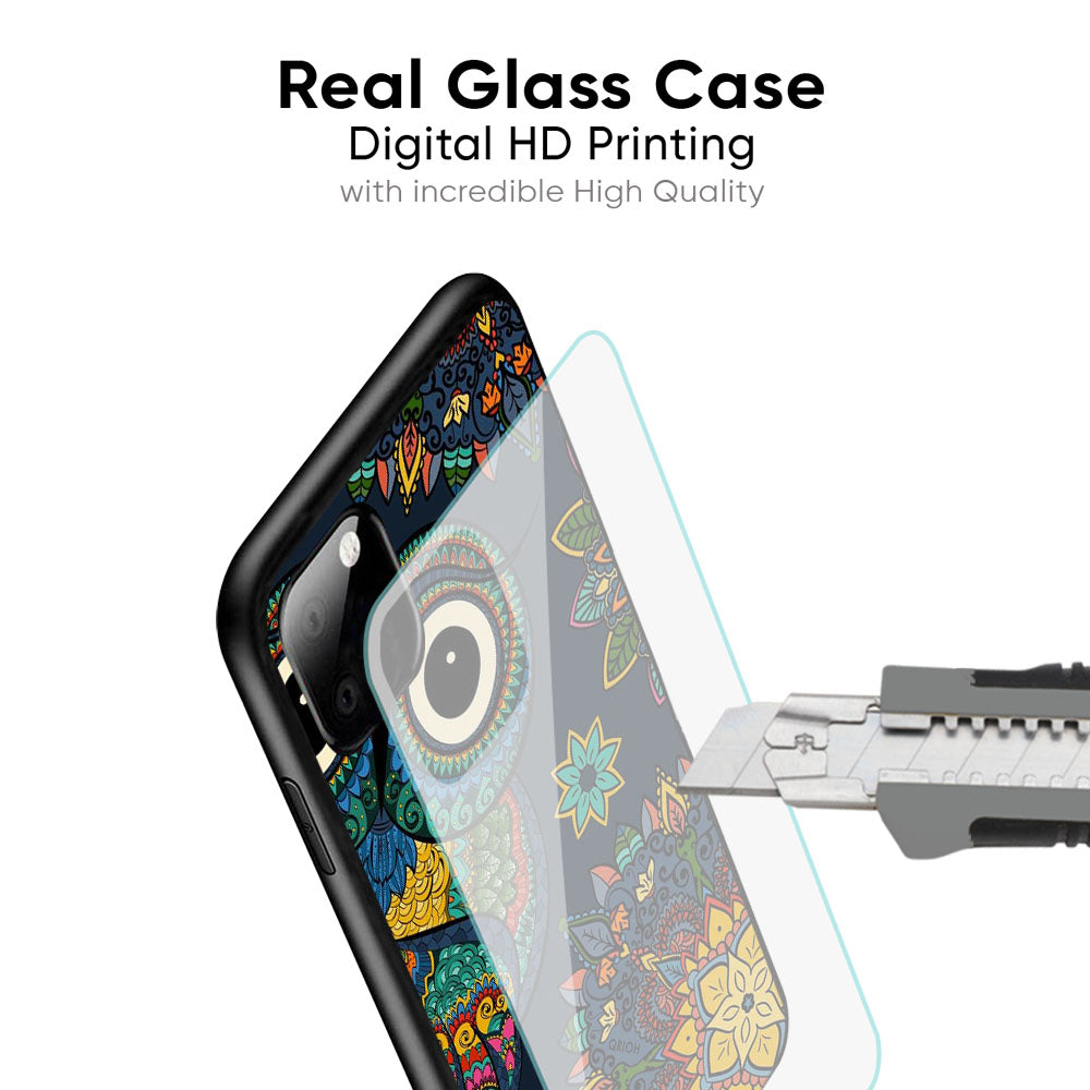 Owl Art Glass Case for iPhone 17 Pro Max