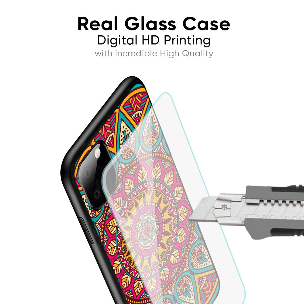 Elegant Mandala Glass Case for iPhone 17 Pro Max