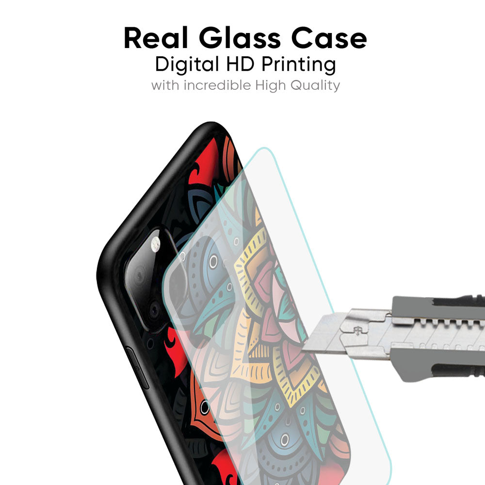 Retro Gorgeous Flower Glass Case for iPhone 17 Pro Max