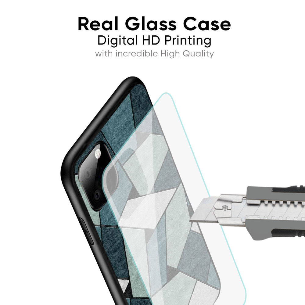 Abstact Tiles Glass Case for iPhone 17 Pro Max