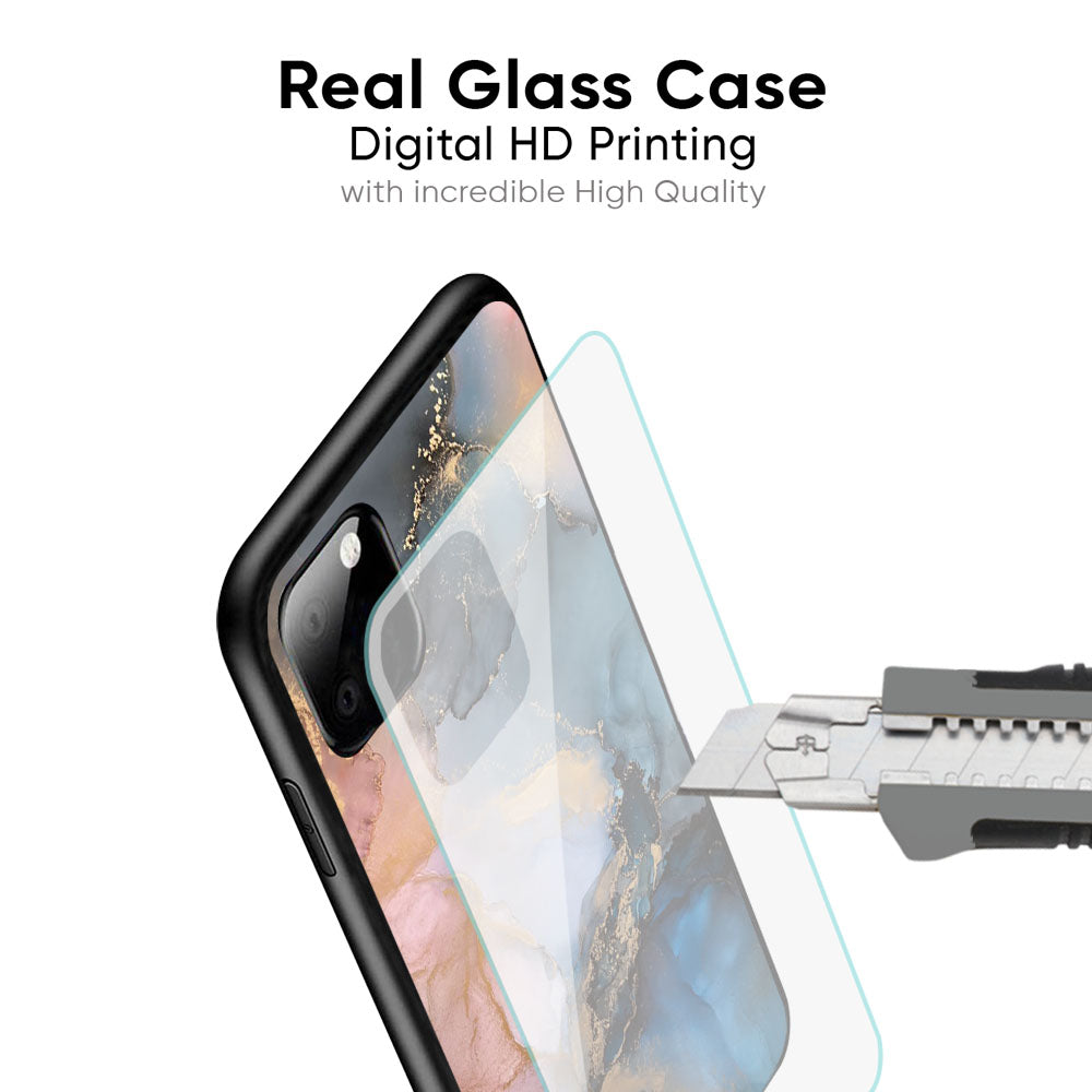 Marble Ink Abstract Glass Case for iPhone 17 Pro Max