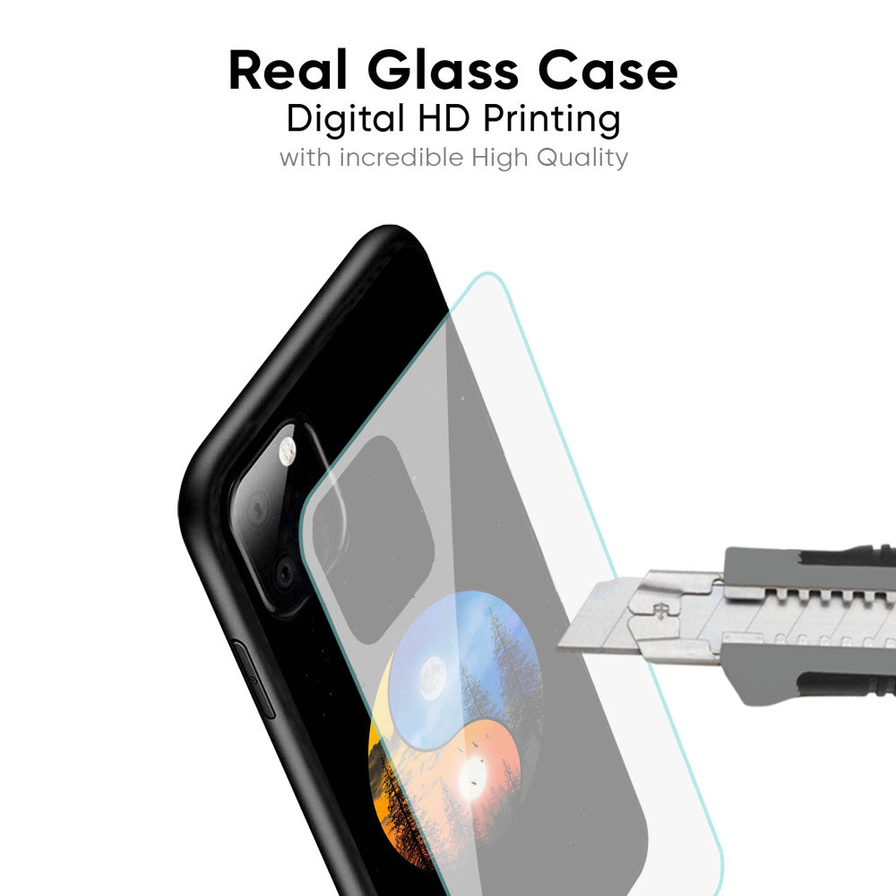 Yin Yang Balance Glass Case for iPhone 17 Pro Max