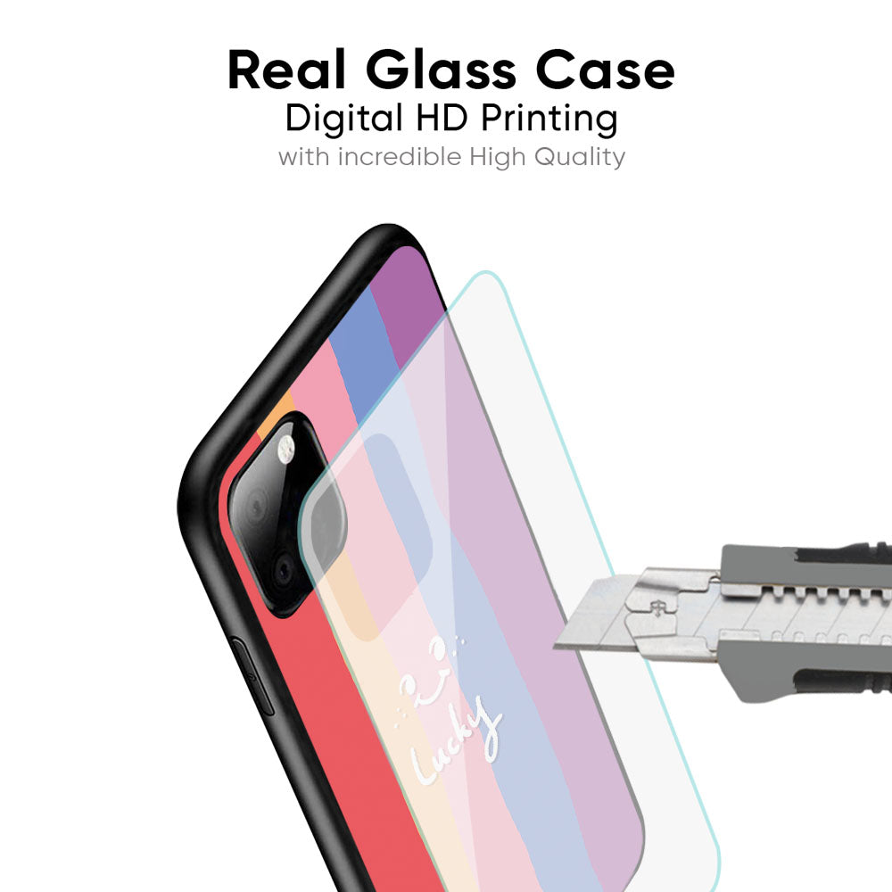 Lucky Abstract Glass Case for iPhone 17 Pro Max
