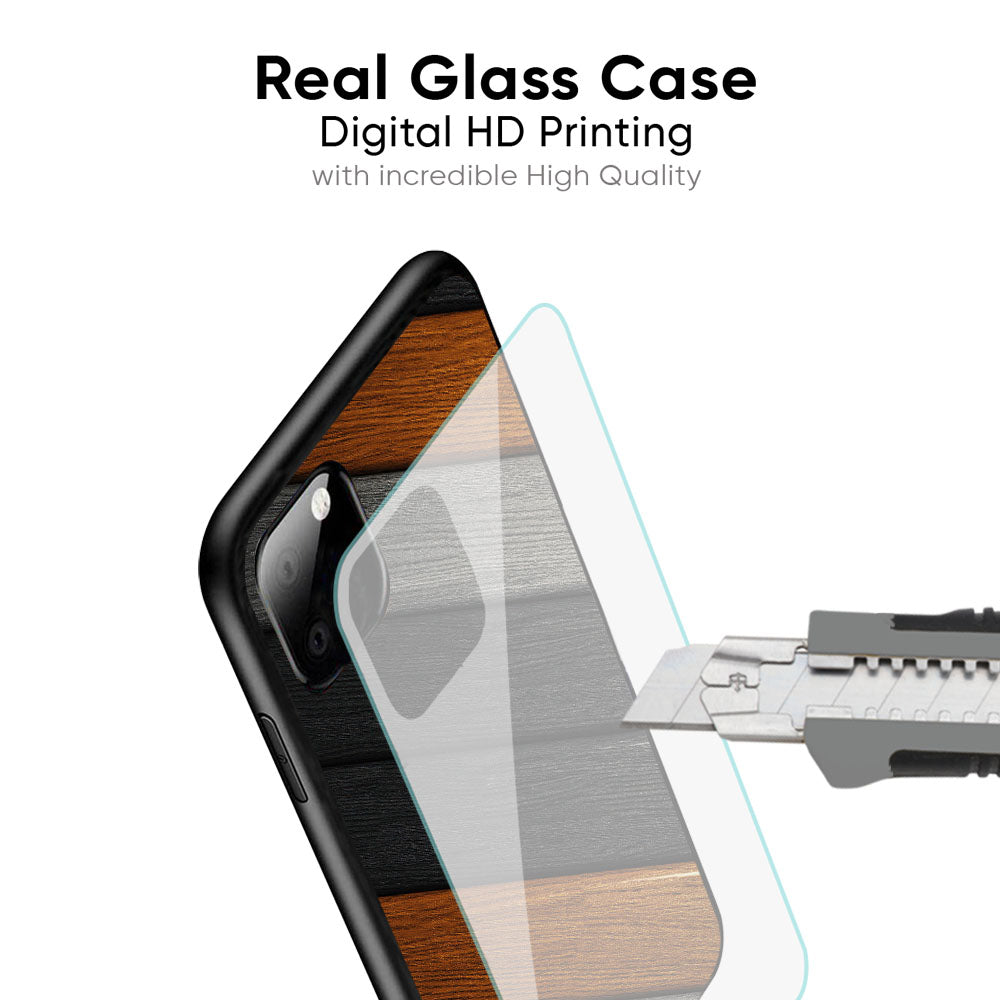 Tri Color Wood Glass Case for iPhone 17 Pro Max