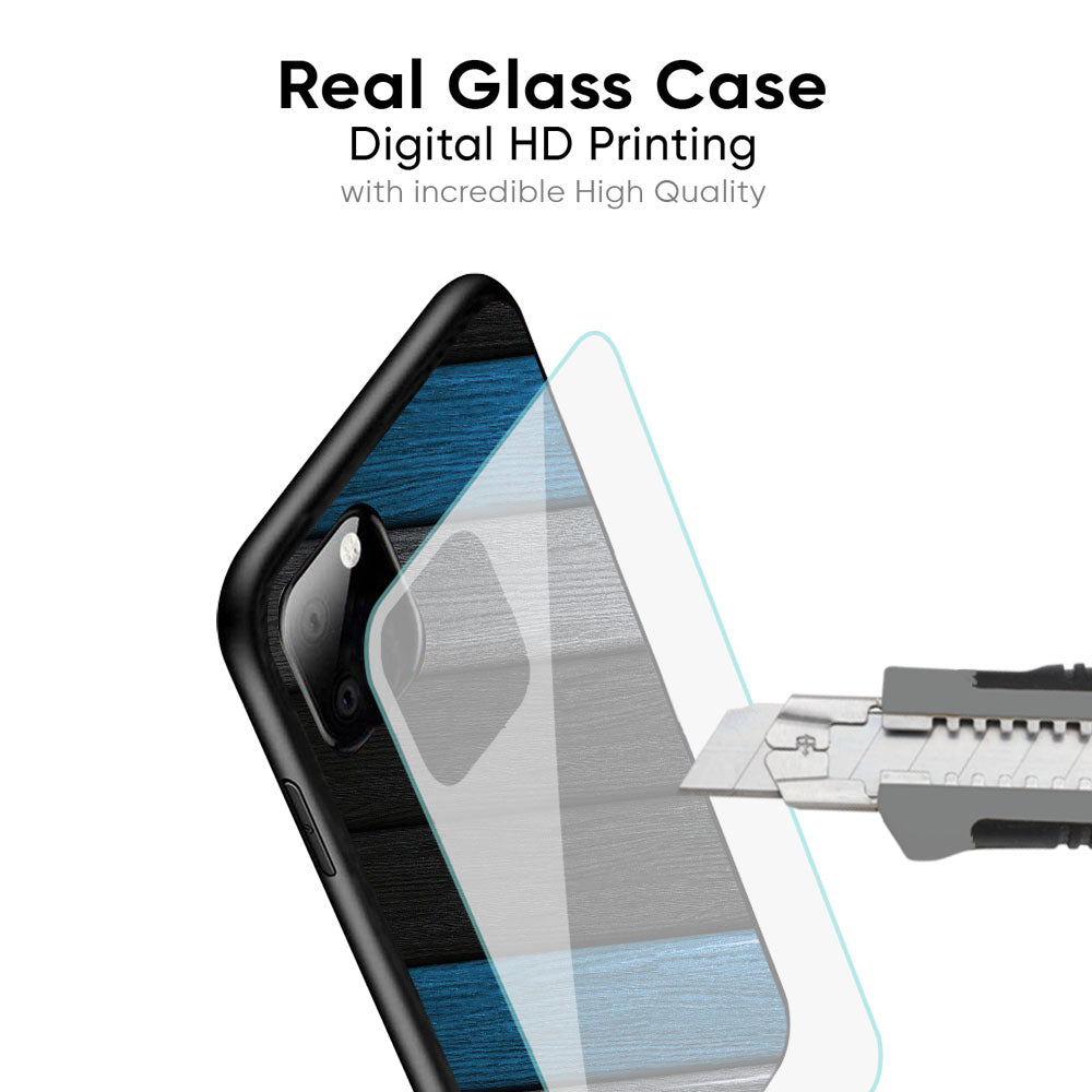 Multicolor Wooden Effect Glass Case for iPhone 17 Pro Max