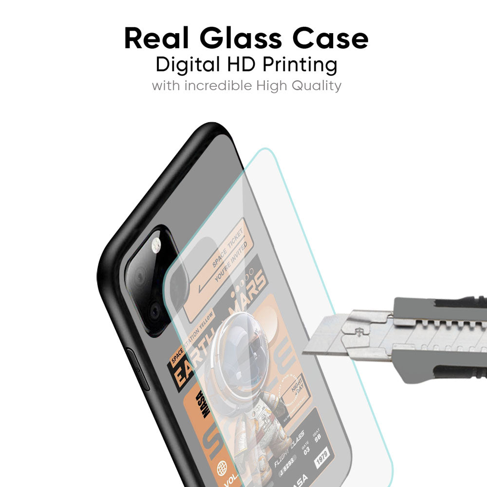 Space Ticket Glass Case for iPhone 17 Pro Max