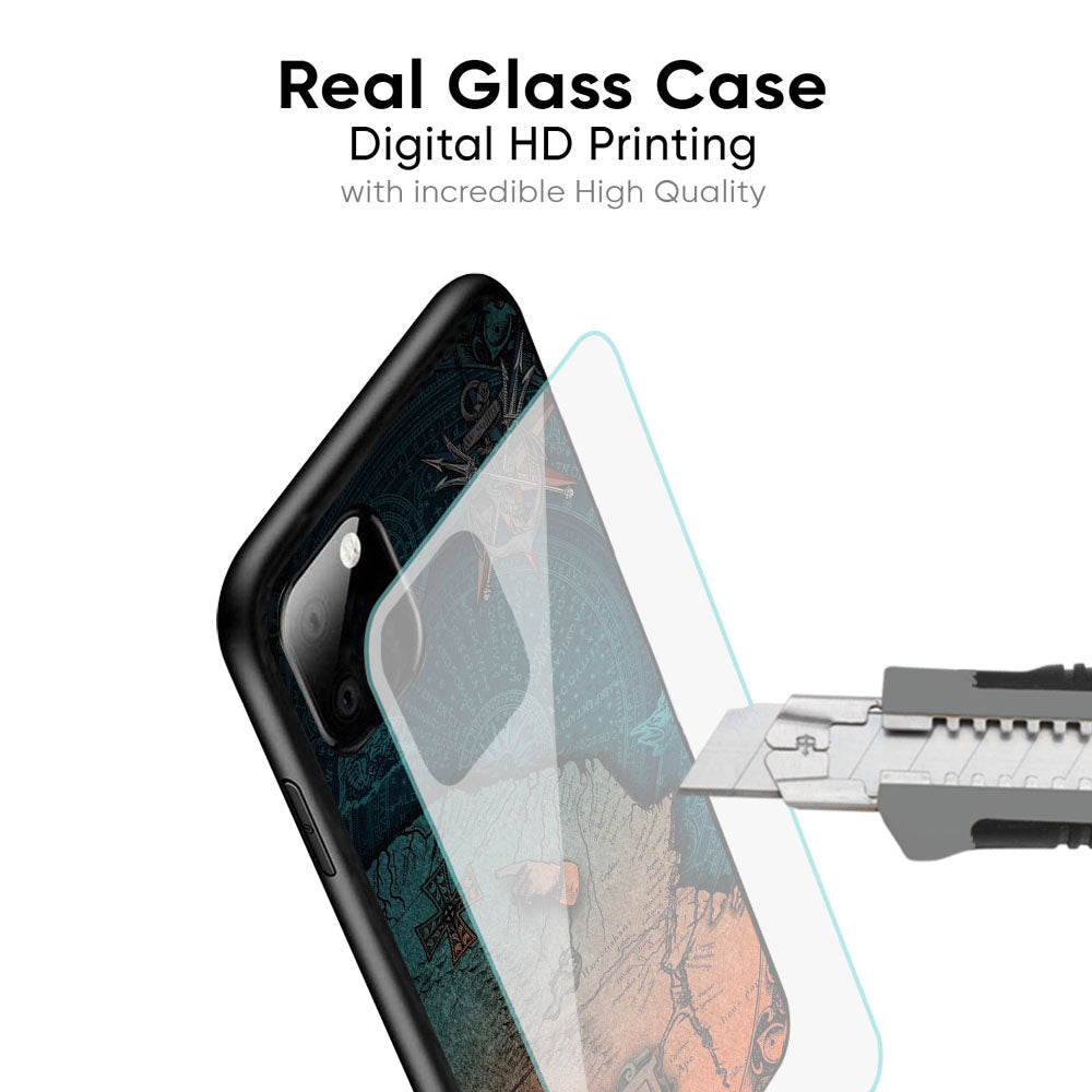 Geographical Map Glass Case for iPhone 17 Pro Max