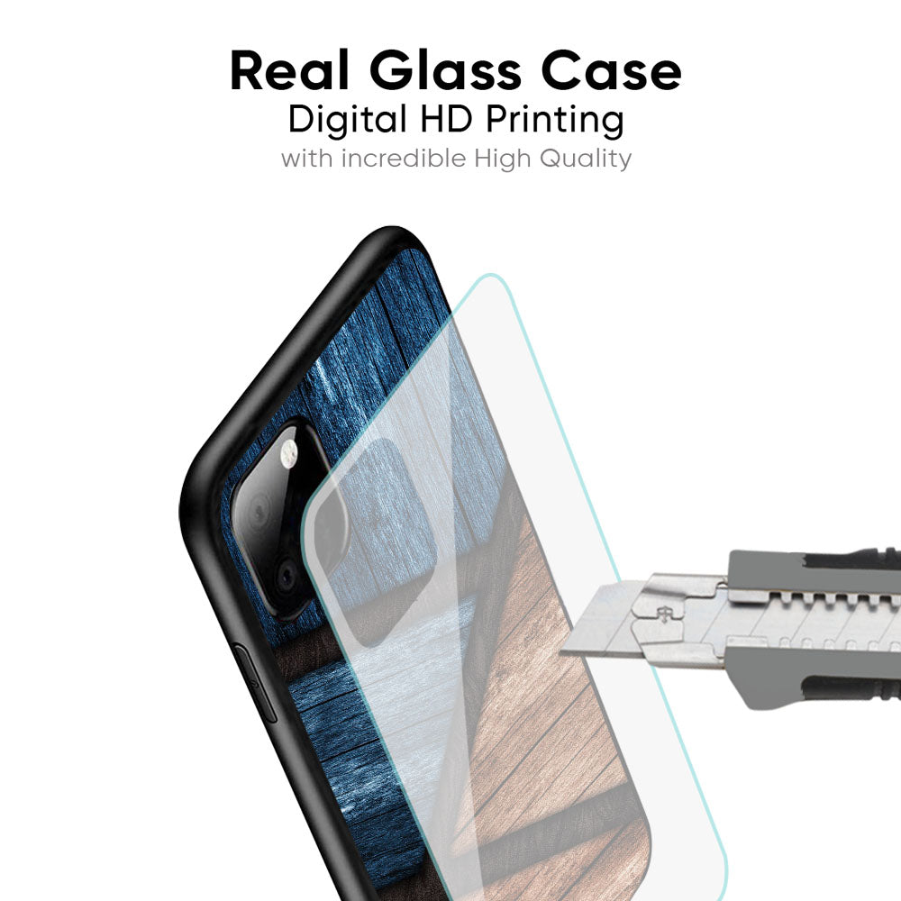 Wooden Tiles Glass Case for iPhone 17 Pro Max