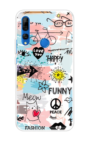 Happy Doodle Soft Cover for Huawei Y9 Prime 2019