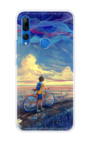 Riding Bicycle to Dreamland Soft Cover for Huawei Y9 Prime 2019