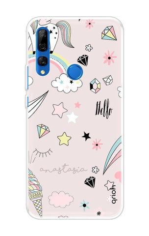 Unicorn Doodle Soft Cover For Huawei Y9 Prime 2019