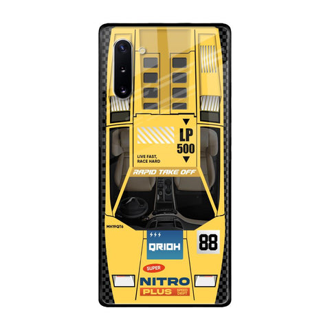 Yellow Racing Car Glossy Case for Samsung Galaxy Note 10