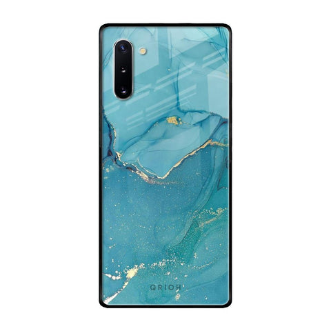 Blue Golden Glitter Glossy Case for Samsung Galaxy Note 10