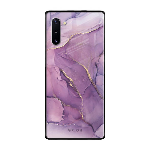 Purple Gold Marble Glossy Case for Samsung Galaxy Note 10