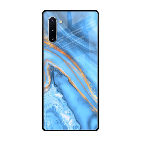 Vibrant Blue Marble Glossy Case for Samsung Galaxy Note 10