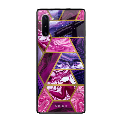 Electroplated Geometric Marble Glossy Case for Samsung Galaxy Note 10