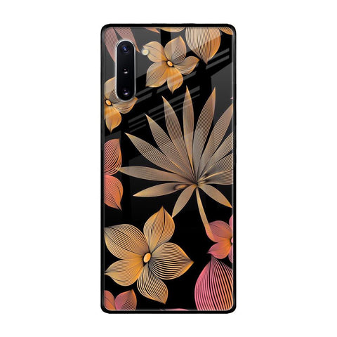 Lines Pattern Flowers Glossy Case for Samsung Galaxy Note 10
