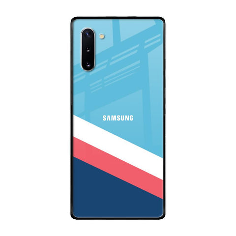 Pink & White Stripes Glossy Case For Samsung Galaxy Note 10